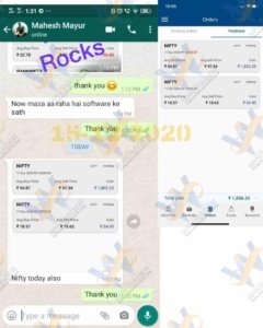 Today (15-12-2020) Rs. 1856 profit inf NIFTY