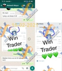 Today's (15-02-2021) my Option trading profit is Rs. 16400 with the support of wintrader