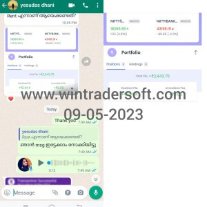 Rs.2,443/- profit made today(10-05-2023) in NIFTY Option trading