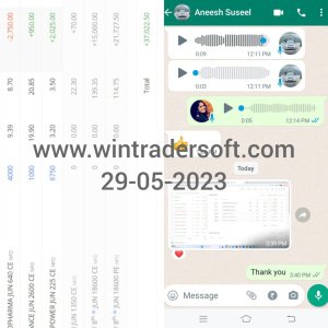 Rs.37,022/- profit made today(29-056-2023) with the support of WinTrader