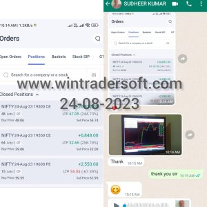 With the support of Wintrader signals Rs.30,230/- profit made in NIFTY Option