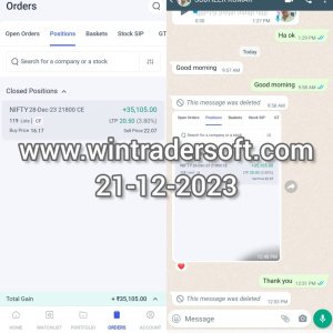 Got a profit of Rs 35,105/- from NIFTY.