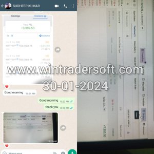 Have a profit of Rs 7500/- from NIFTY using WinTrader Software
