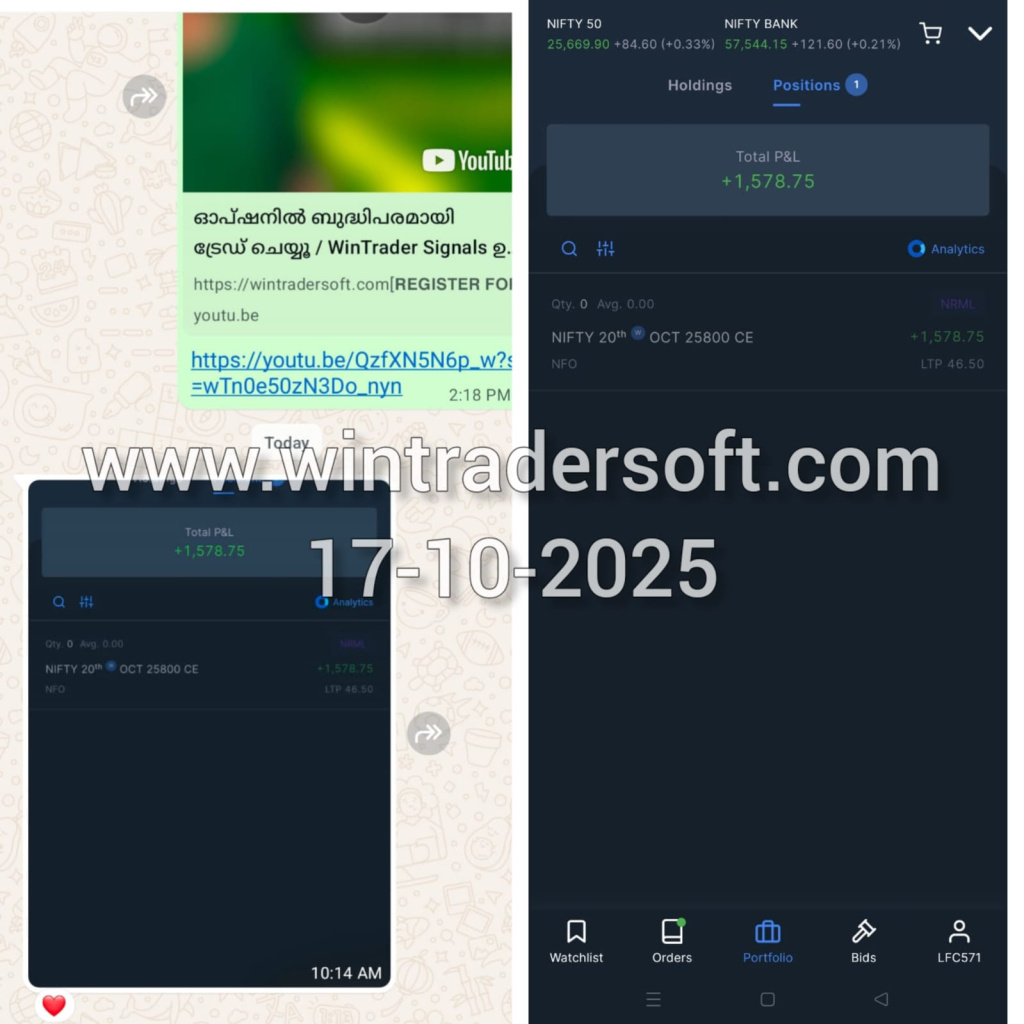 Got a small profit from NIFTY 😍
