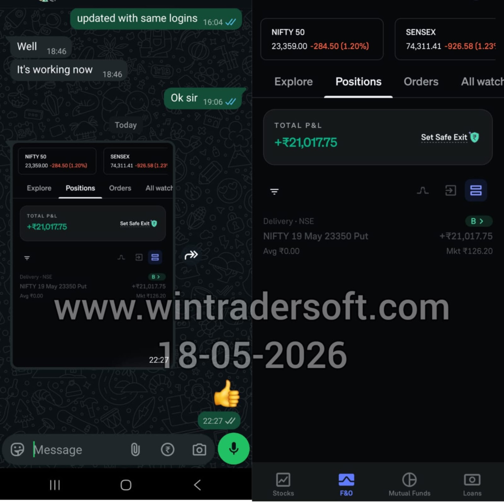 Got a good profit from NIFTY 👍